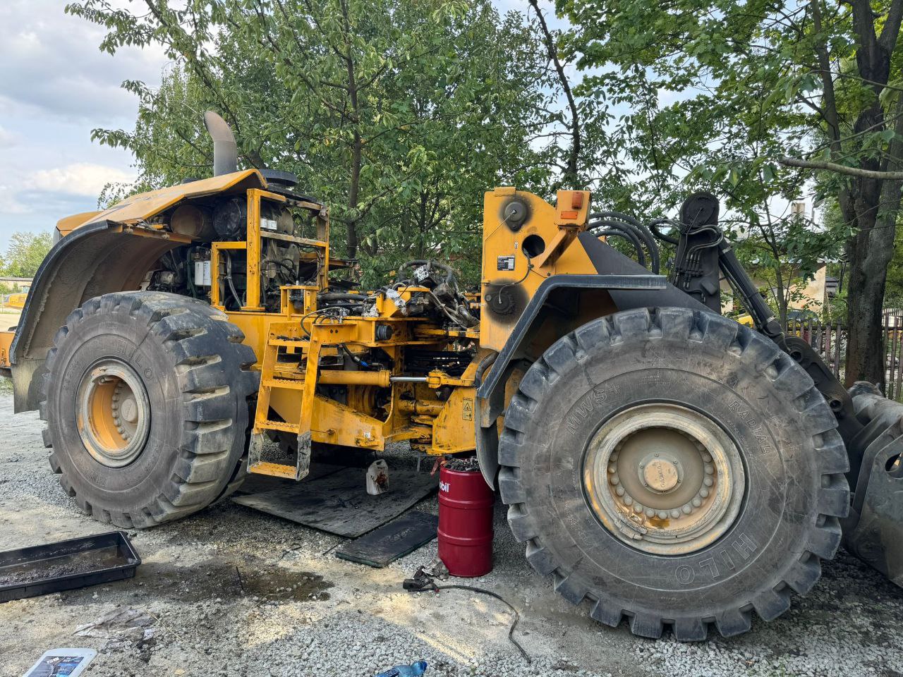 Naprawa maszyny budowlanej